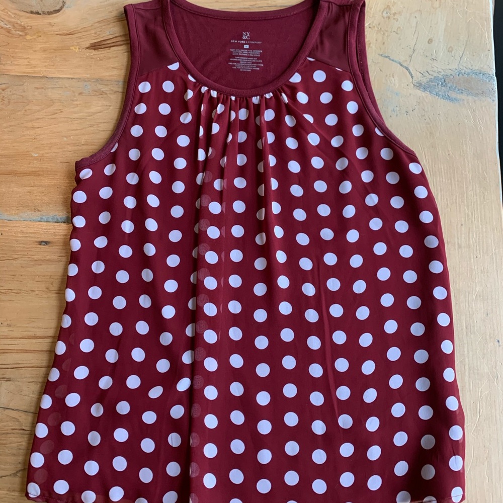 New York & Co. Polka dot tank | Size M